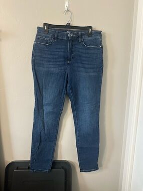 LC Lauren Conrad Dark Blue Stretch Skinny Jeans